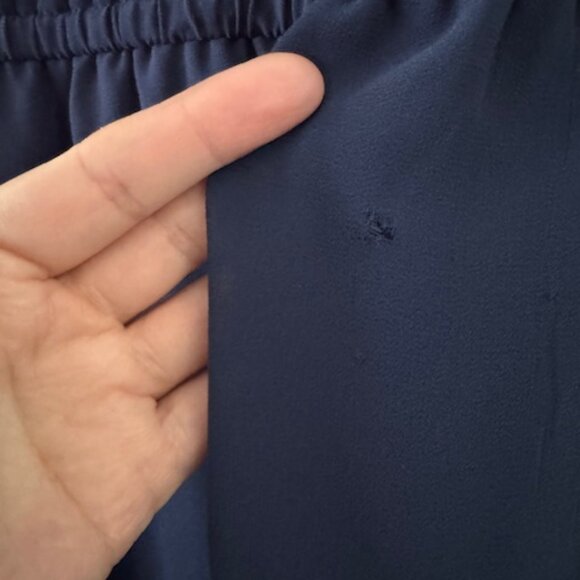 Vestido Azul con Cierre Frontal (Blue tunic-style dress with a front gold zipper - Picture 4 of 5